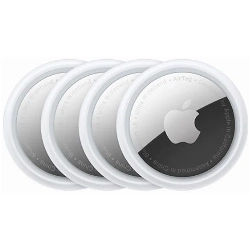 Трекер Apple AirTag (4 Pack), белый/серебристый
