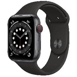 Умные часы Apple Watch Series 6 44 мм GPS + Cellular, графит/черный